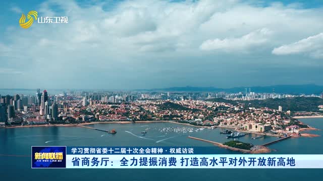 省商务厅：全力提振消费 打造高水平对外开放新高地【学习贯彻省委十二届十次全会精神·权威访谈】