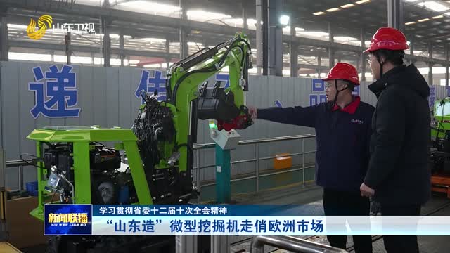“山東造”微型挖掘機(jī)走俏歐洲市場【學(xué)習(xí)貫徹省委十二屆十次全會精神】