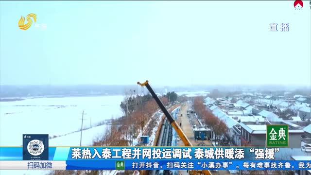 莱热入泰工程并网投运调试 泰城供暖添“强援”