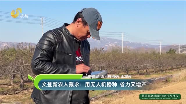 文登新農(nóng)人戴永：用無人機(jī)播種 省力又增產(chǎn)