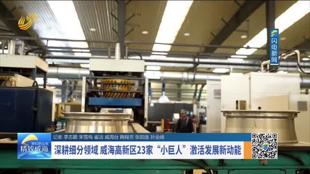 深耕细分领域 威海高新区23家“小巨人”激活发展新动能