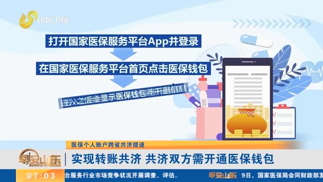 【医保个人账户跨省共济提速】实现转账共济 共济双方需开通医保钱包