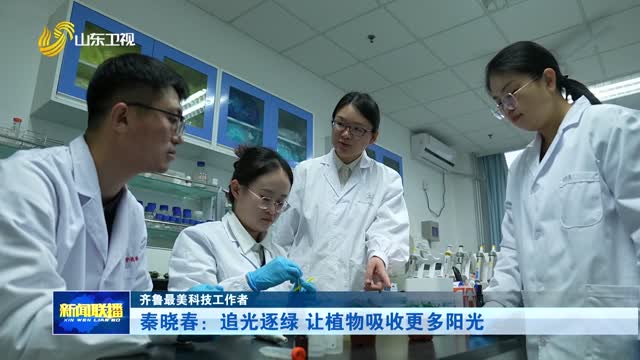 秦晓春：追光逐绿 让植物吸收更多阳光【齐鲁最美科技工作者】