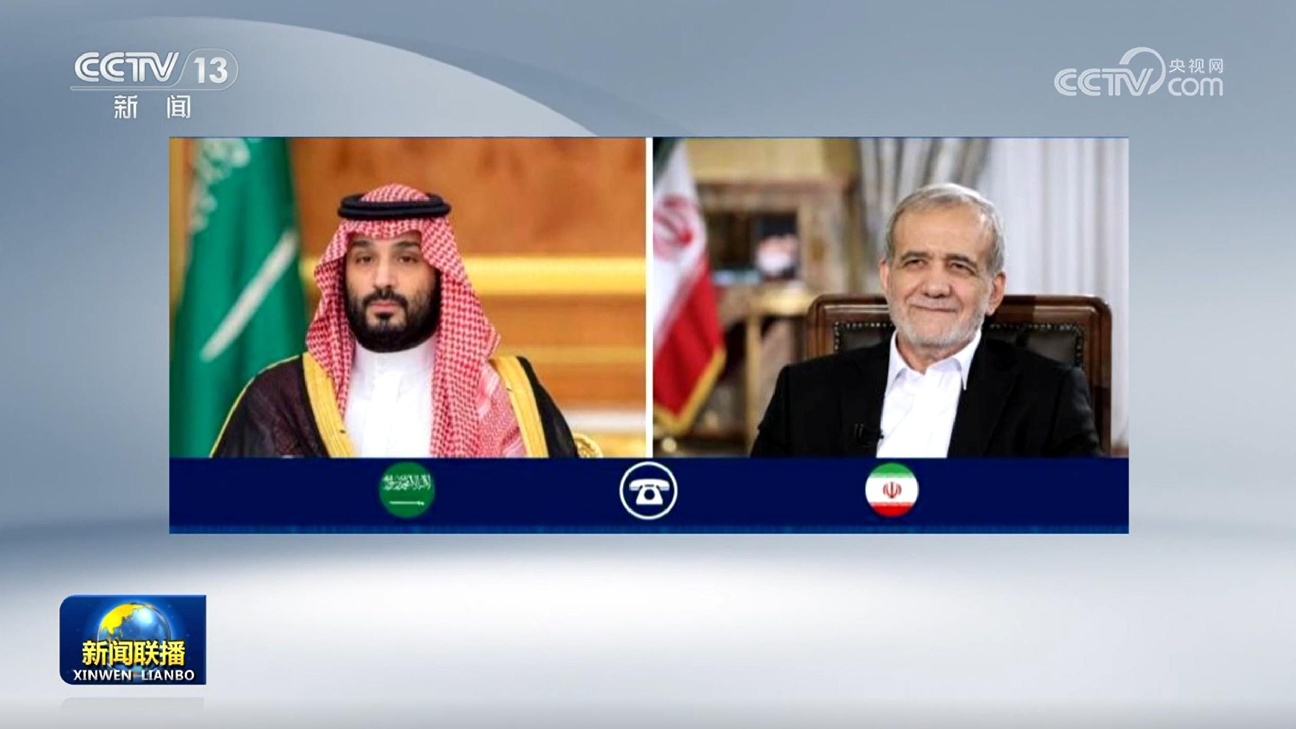 伊朗总统与沙特王储通话 称美国威胁只会导致动荡