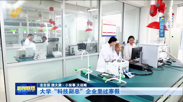 大学“科技副总”企业里过寒假【走在前 挑大梁·小故事 大战略】