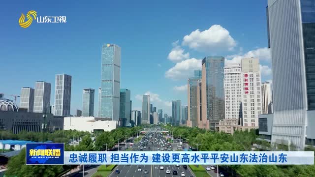 忠诚履职 担当作为 建设更高水平平安山东法治山东