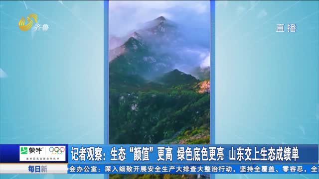 记者观察：生态“颜值”更高 绿色底色更亮 山东交上生态成绩单