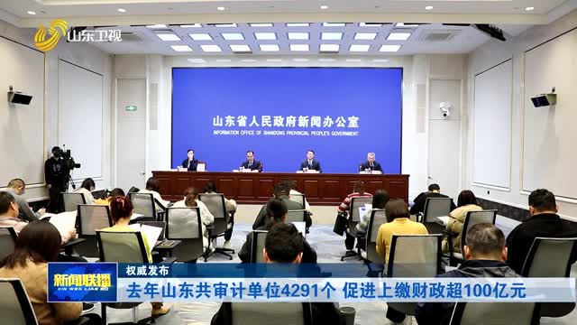 去年山东共审计单位4291个 促进上缴财政超100亿元【权威发布】