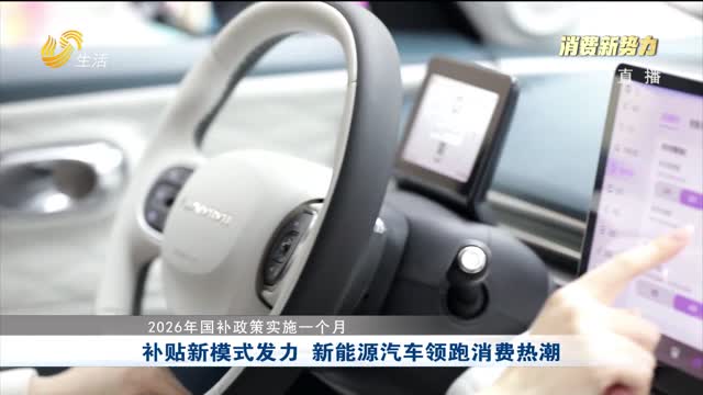 【2026年国补政策实施一个月】补贴新模式发力 新能源汽车领跑消费热潮
