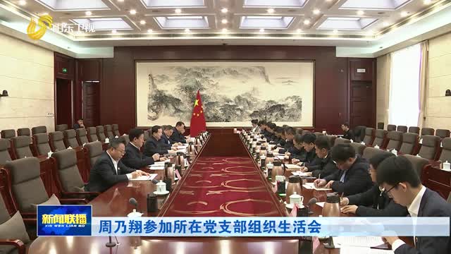 周乃翔参加所在党支部组织生活会