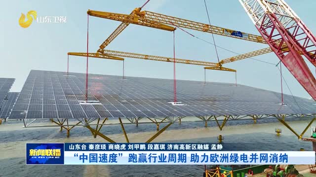 “中国速度”跑赢行业周期 助力欧洲绿电并网消纳