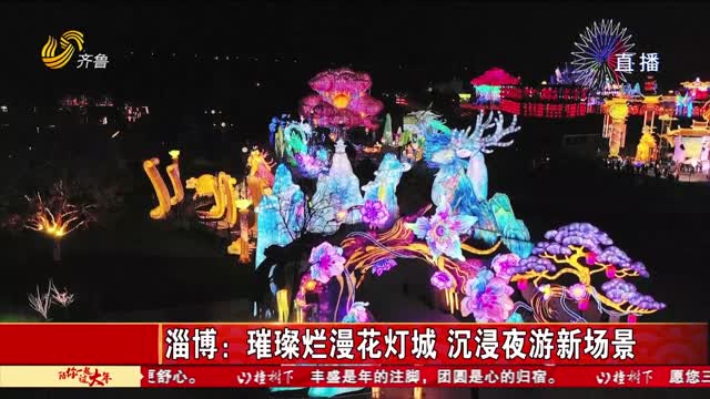 淄博：璀璨烂漫花灯城 沉浸夜游新场景