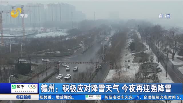 德州：积极应对降雪天气 今夜再迎强降雪