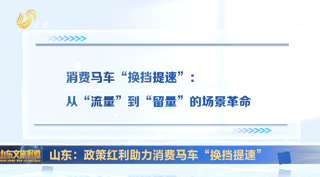 山东：政策红利助力消费马车“换挡提速”