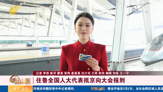 住鲁全国人大代表抵京向大会报到