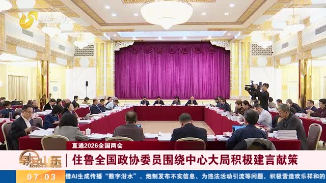 【直通2026全国两会】住鲁全国政协委员围绕中心大局积极建言献策