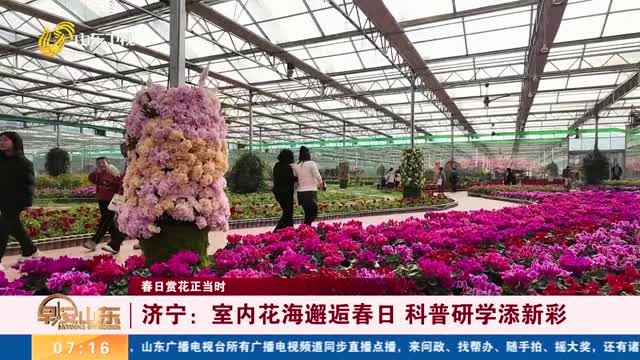 【春日赏花正当时】济宁：室内花海邂逅春日 科普研学添新彩