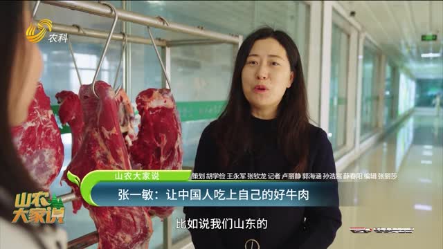 【山农大家说】张一敏：让中国人吃上自己的好牛肉
