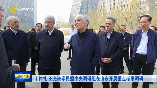 丁仲礼 王光谦率民盟中央调研组在山东开展重点考察调研