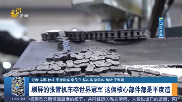 刷屏的张雪机车夺世界冠军 这俩核心部件都是平度造