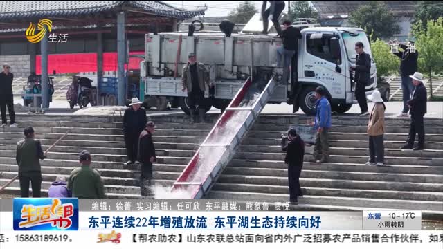 东平连续22年增殖放流 东平湖生态持续向好