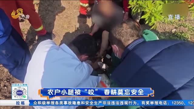 農(nóng)戶小腿被“咬” 春耕莫忘安全