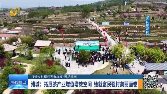 【打造乡村振兴齐鲁样板·潍坊担当】诸城：拓展茶产业增值增效空间 绘就富民强村美丽画卷