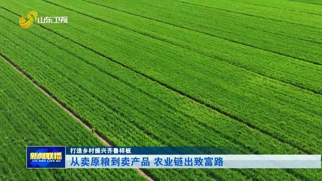 从卖原粮到卖产品 农业链出致富路【打造乡村振兴齐鲁样板】