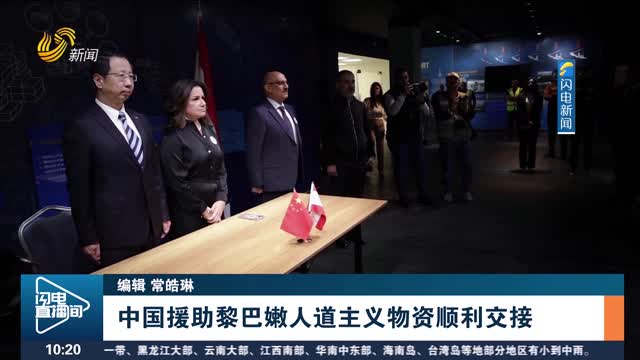 中国援助黎巴嫩人道主义物资顺利交接