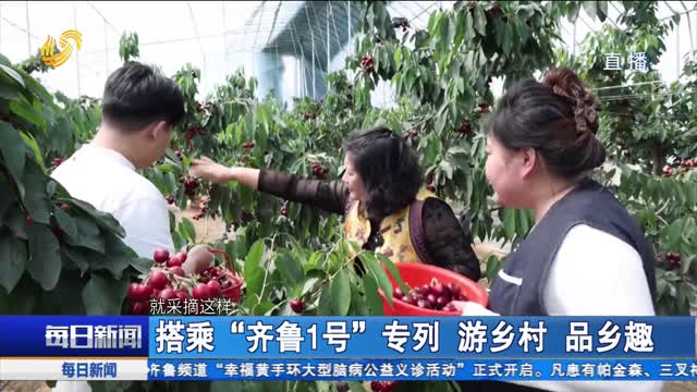 搭乘“齐鲁1号”专列 游乡村 品乡趣