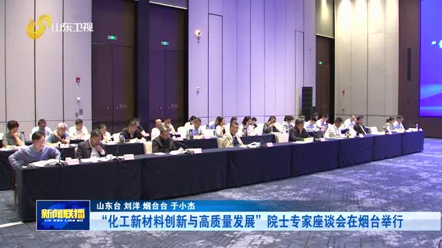“化工新材料创新与高质量发展”院士专家座谈会在烟台举行