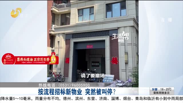 【帮办出马】按流程招标新物业 突然被叫停？