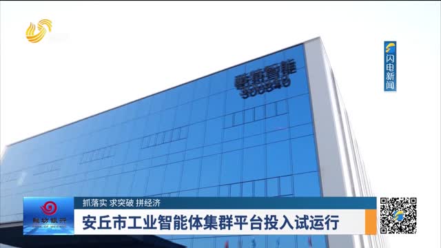【抓落实 求突破 拼经济】安丘市工业智能体集群平台投入试运行