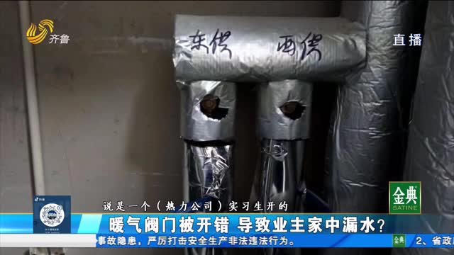 暖气阀门被开错导致业主家中漏水？