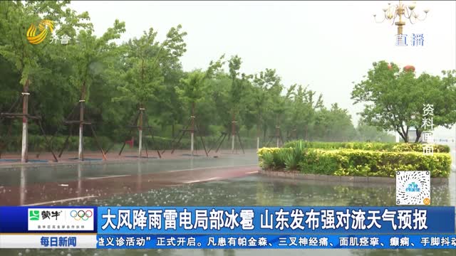 大风降雨雷电局部冰雹 山东发布强对流天气预报