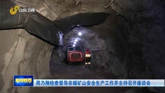周乃翔检查督导非煤矿山安全生产工作并主持召开座谈会