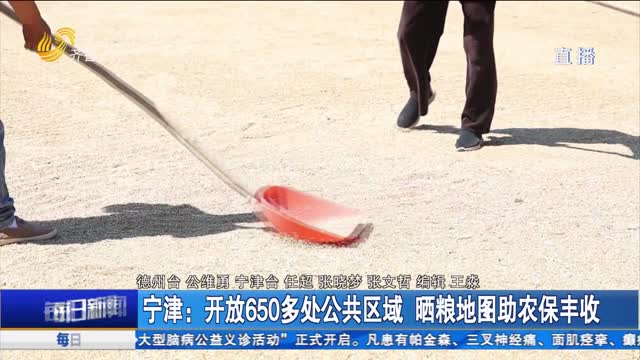 宁津：开放650多处公共区域 晒粮地图助农保丰收