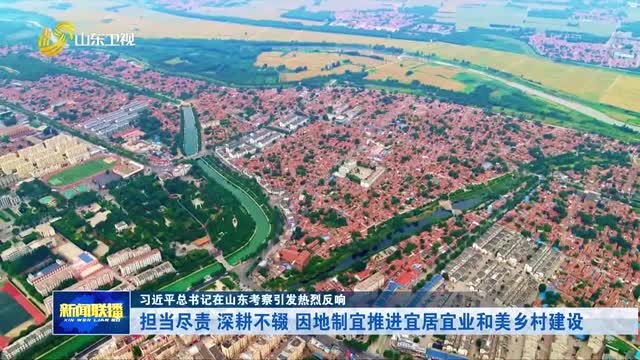 担当尽责 深耕不辍 因地制宜推进宜居宜业和美乡村建设【习近平总书记在山东考察引发热烈反响】