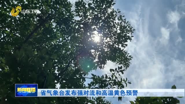 省气象台发布强对流和高温黄色预警