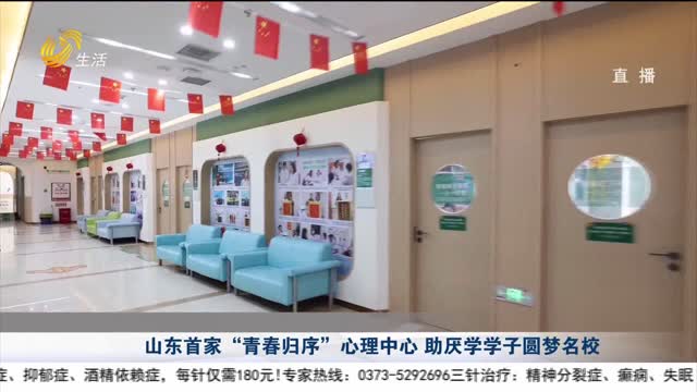 山东首家“青春归序”心理中心 助厌学学子圆梦名校