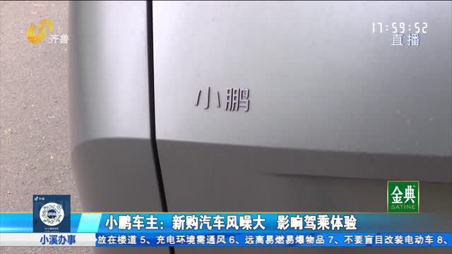 小鹏新车风噪大 车主质疑品控有待提高