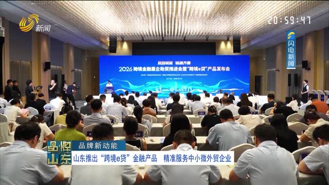 【品牌新动能】山东推出“跨境e贷”金融产品 精准服务中小微外贸企业