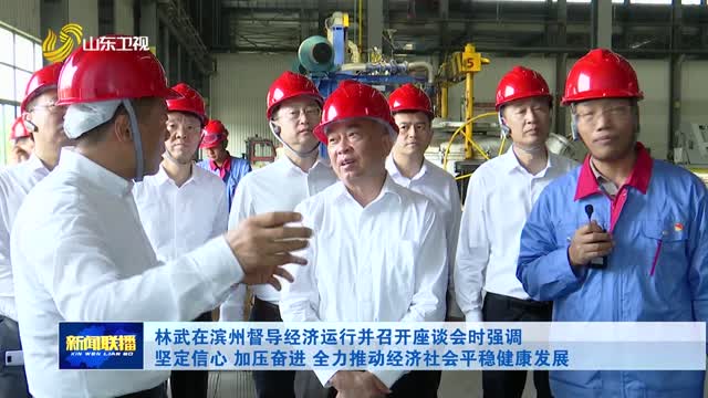 林武在滨州督导经济运行并召开座谈会时强调 坚定信心 加压奋进 全力推动经济社会平稳健康发展