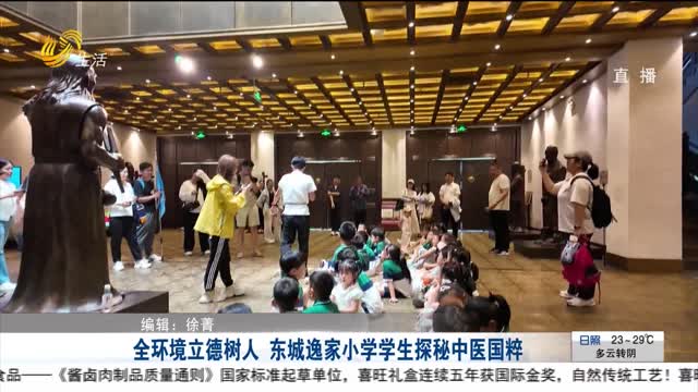 全环境立德树人 东城逸家小学学生探秘中医国粹