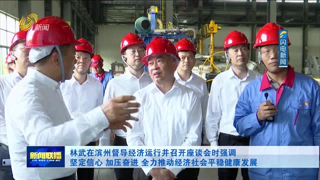 林武在滨州督导经济运行并召开座谈会时强调 坚定信心 加压奋进 全力推动经济社会平稳健康发展