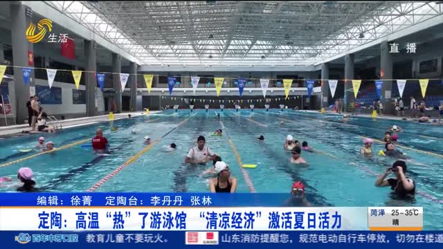 定陶：高温“热”了游泳馆 “清凉经济”激活夏日活力