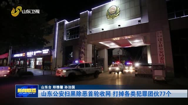 山东公安扫黑除恶首轮收网 打掉各类犯罪团伙77个