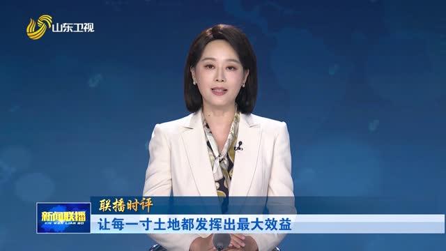 让每一寸土地都发挥出最大效益【联播时评】