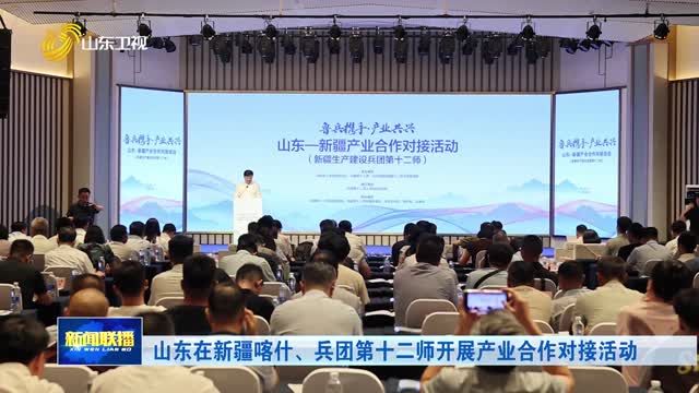 山东在新疆喀什、兵团第十二师开展产业合作对接活动
