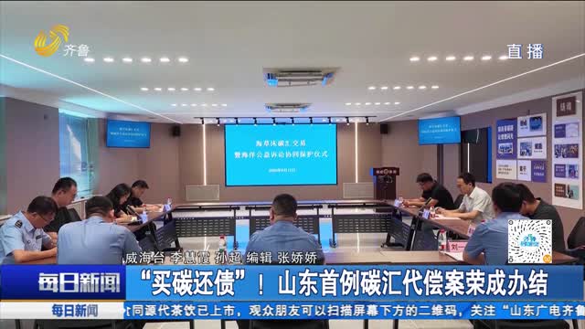 “买碳还债”！山东首例碳汇代偿案荣成办结